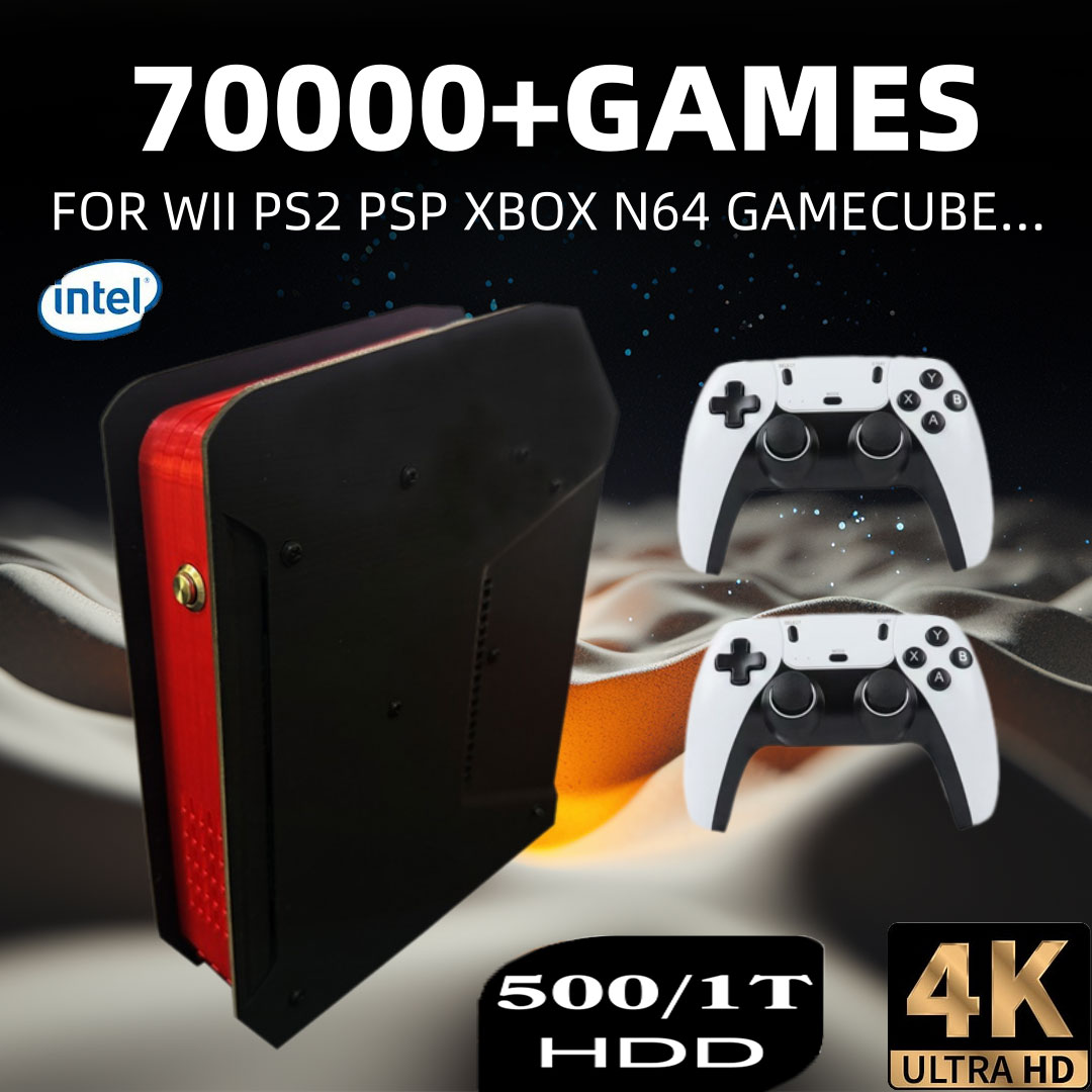 Gaming Console Cartoon - X4 Retro Video Game Console With