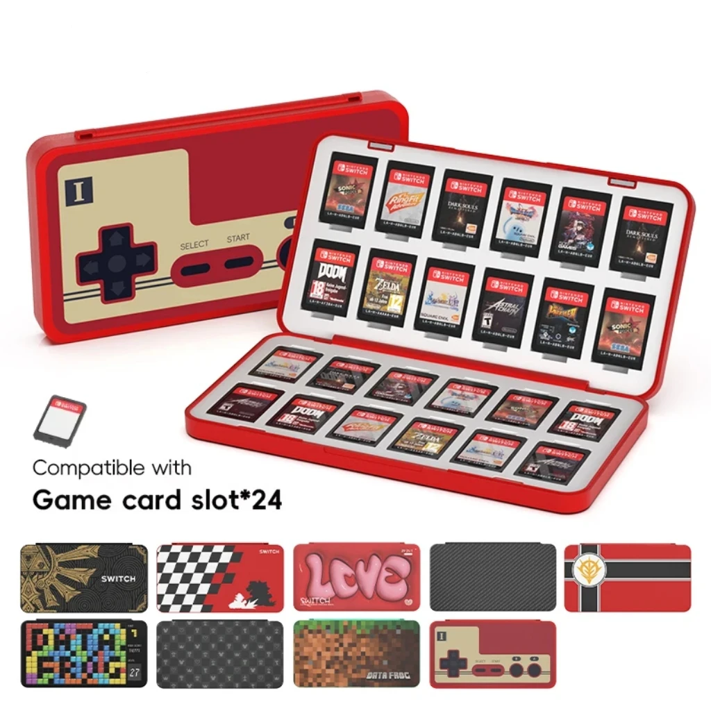 Nintendo Console Switch Lite - DATA FROG 24‑in‑1 Game Card Holder