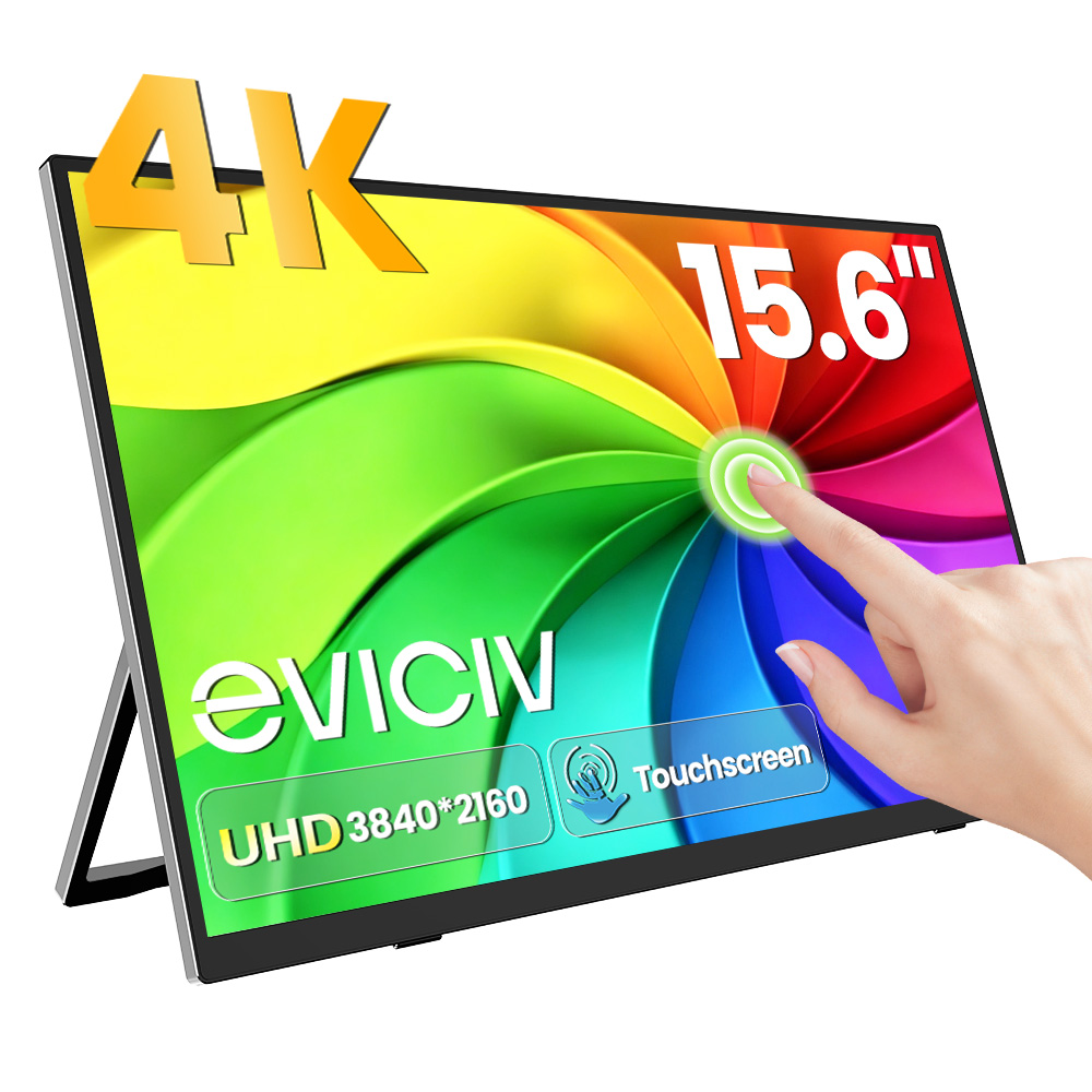 Gaming Console Types - EVICIV 4K Portable Monitor 10-Point Touch