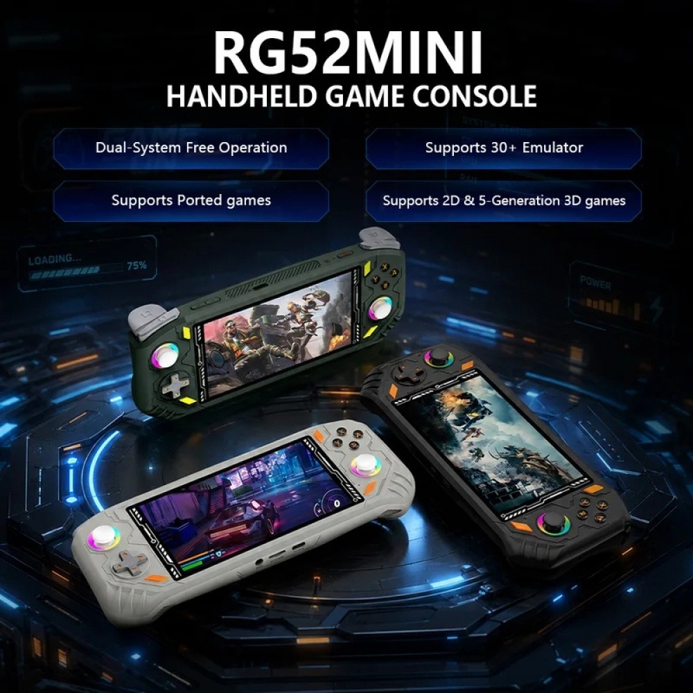 RG52 MINI Handheld Game Consol - đánh giá và giá Q21 Gaming Console