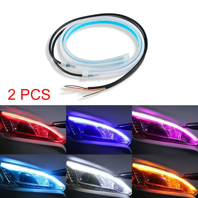 2 Pcs Car DRL Flexible Waterpr - đánh giá và giá Led Gaming Light Strip