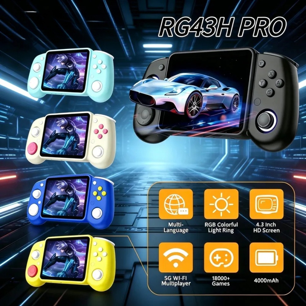 RG43H Pro Portable Retro Handh - đánh giá và giá Q21 Gaming Console