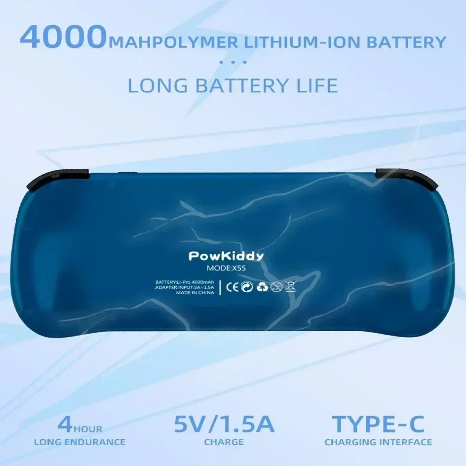 POWKIDDY X55 Handheld Game Con - đánh giá và giá Gaming Console Cartoon