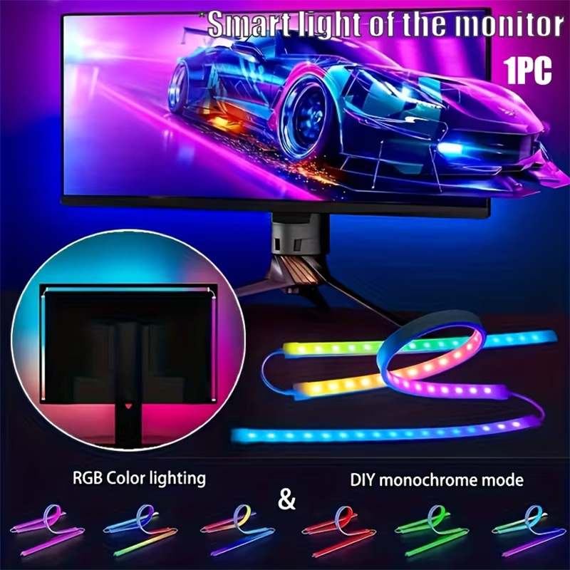 RGB Gaming Lights Strip Monito - đánh giá và giá Led Gaming Light Strip