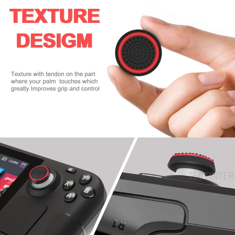 2/4Pcs Silicone Thumbstick Joy - đánh giá và giá Gaming Console Steam Deck