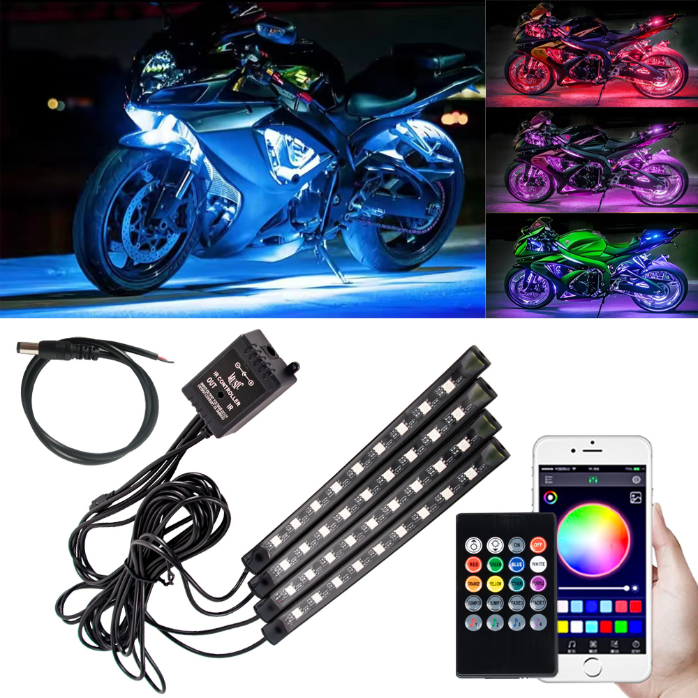 LED Motorcycle Car Atmosphere  - đánh giá và giá Led Gaming Light Strip