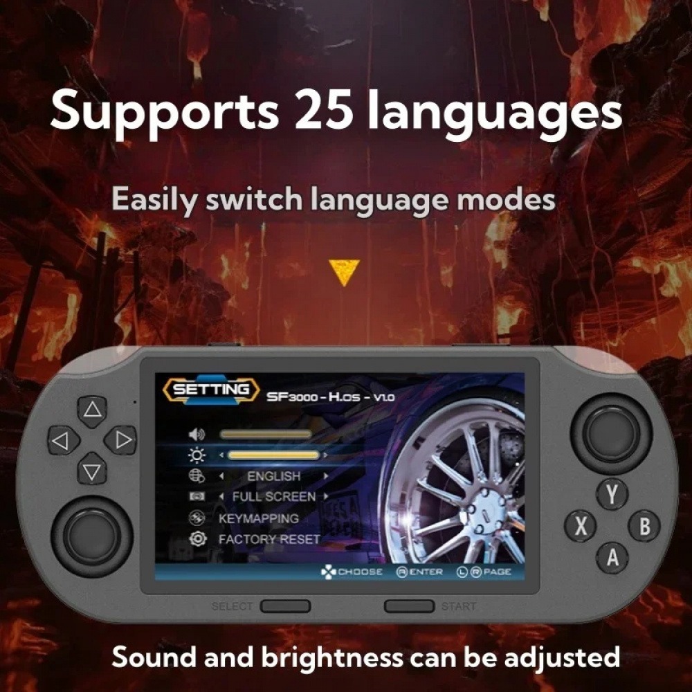 SF3000 Retro Handheld Game Con - đánh giá và giá Q21 Gaming Console