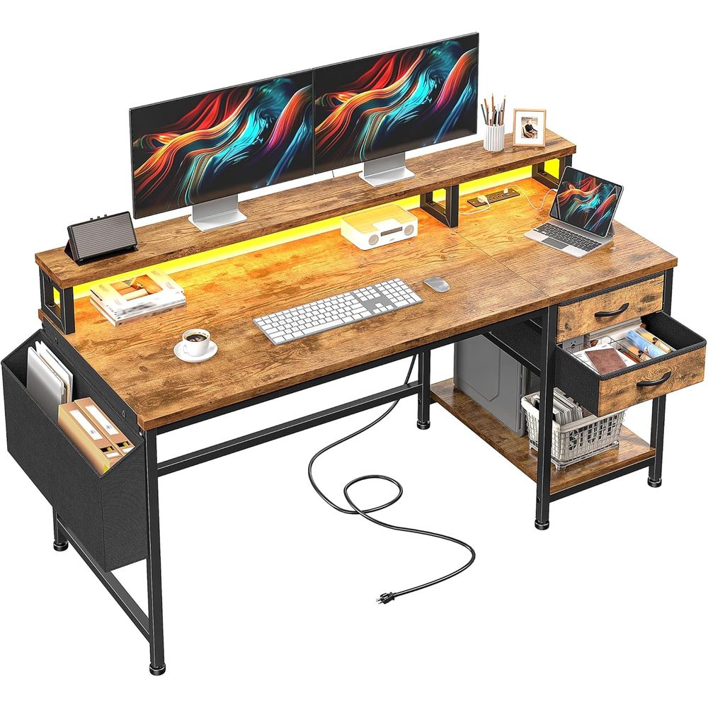 Compact 48 Gaming Desk with Wi - đánh giá và giá Led Gaming Light Strip