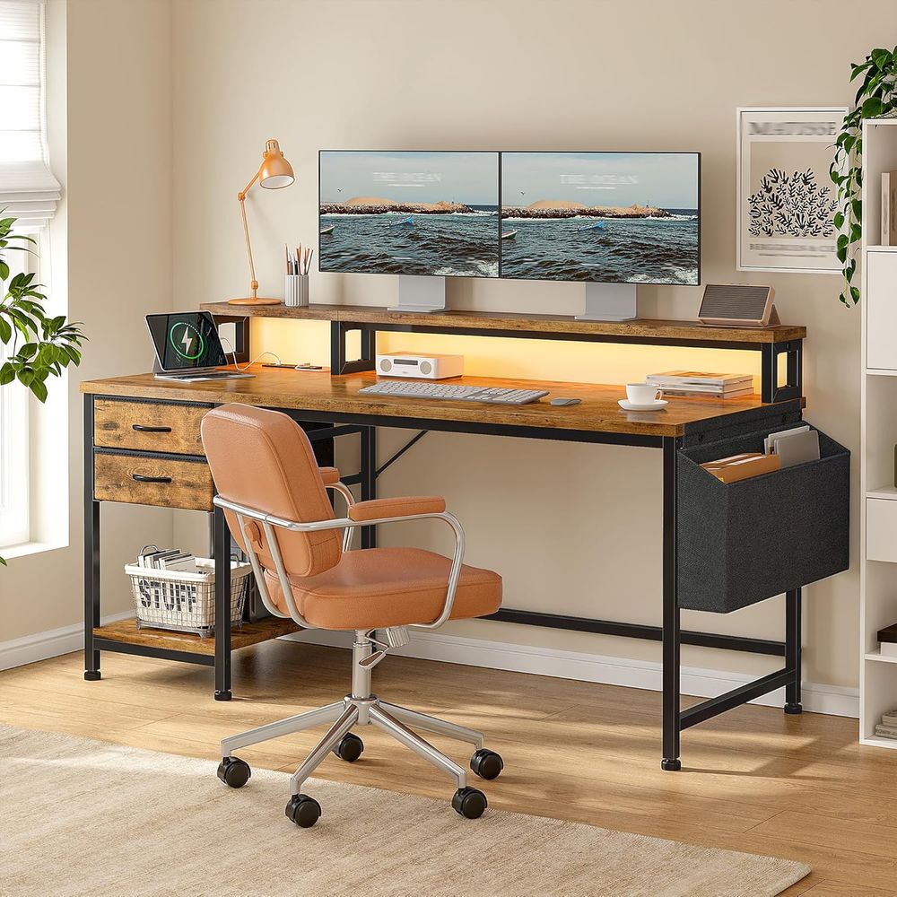 Compact 48 Gaming Desk with Wi - đánh giá và giá Led Gaming Light Strip