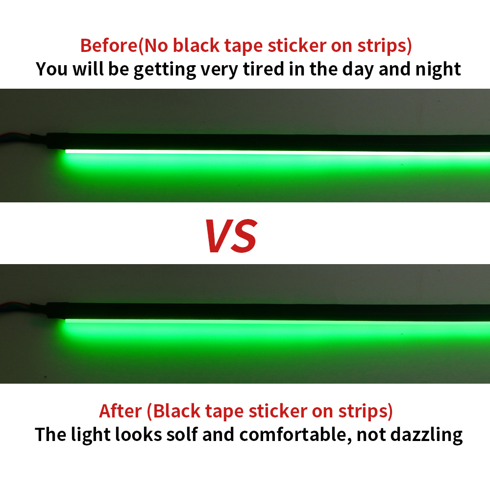 25M/Roll Matt Black Tape Stick - đánh giá và giá Led Gaming Light Strip